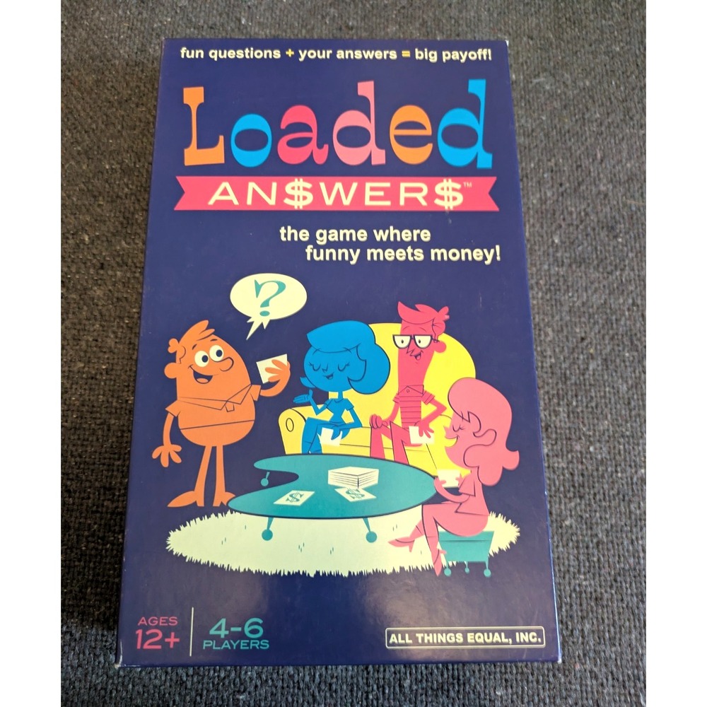 All Things Equal Loaded Answers Party Game Finance Cards Complete 4-6 12+